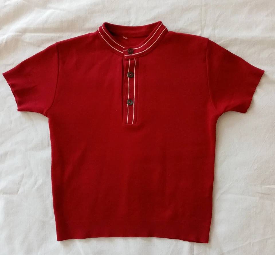 Petit pull d’été enfant vintage années 50-60 manches courtes 10 ans - Photo 1/4