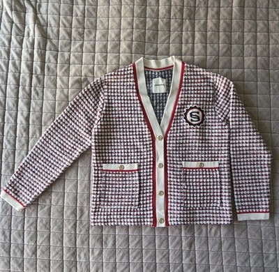 Sandro Rizee Tweed Cardigan/Coatigan Size 0