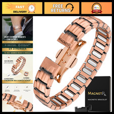 Copper Magnetic Bracelet for Men - EllipseMAX Design, Adjustable Stylish