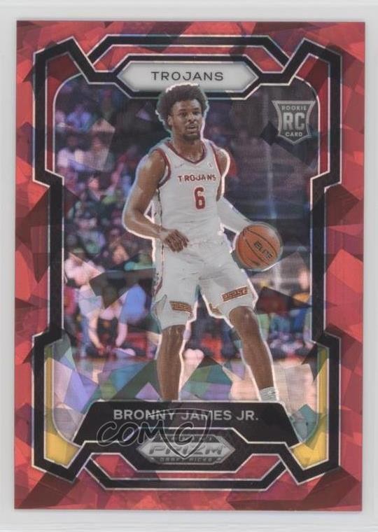 2024-25 Panini Prizm Draft Picks Red Ice Bronny James Jr #86 Rookie RC 1d0x