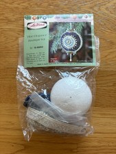 LeeWards Vintage Christmas Ornament Blue Elegance Boutique Kit Beads 1973