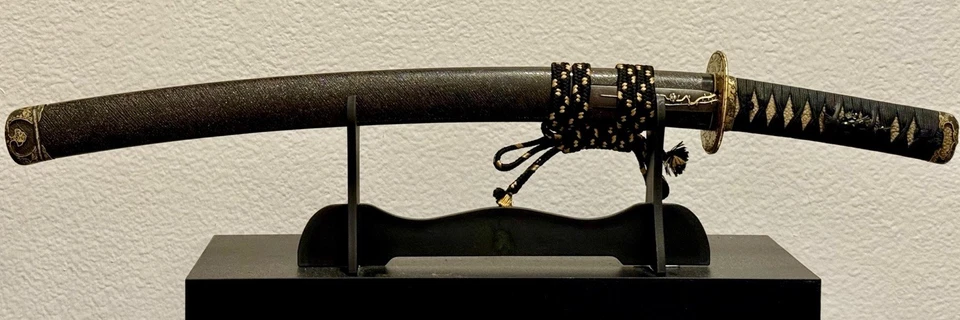 Wakizashi Koshirae 19th C Kyo-Kenjo Tsuba Золотой Дракон Феникс Кирин Эдо Нихонто - Изображение 3 из 4