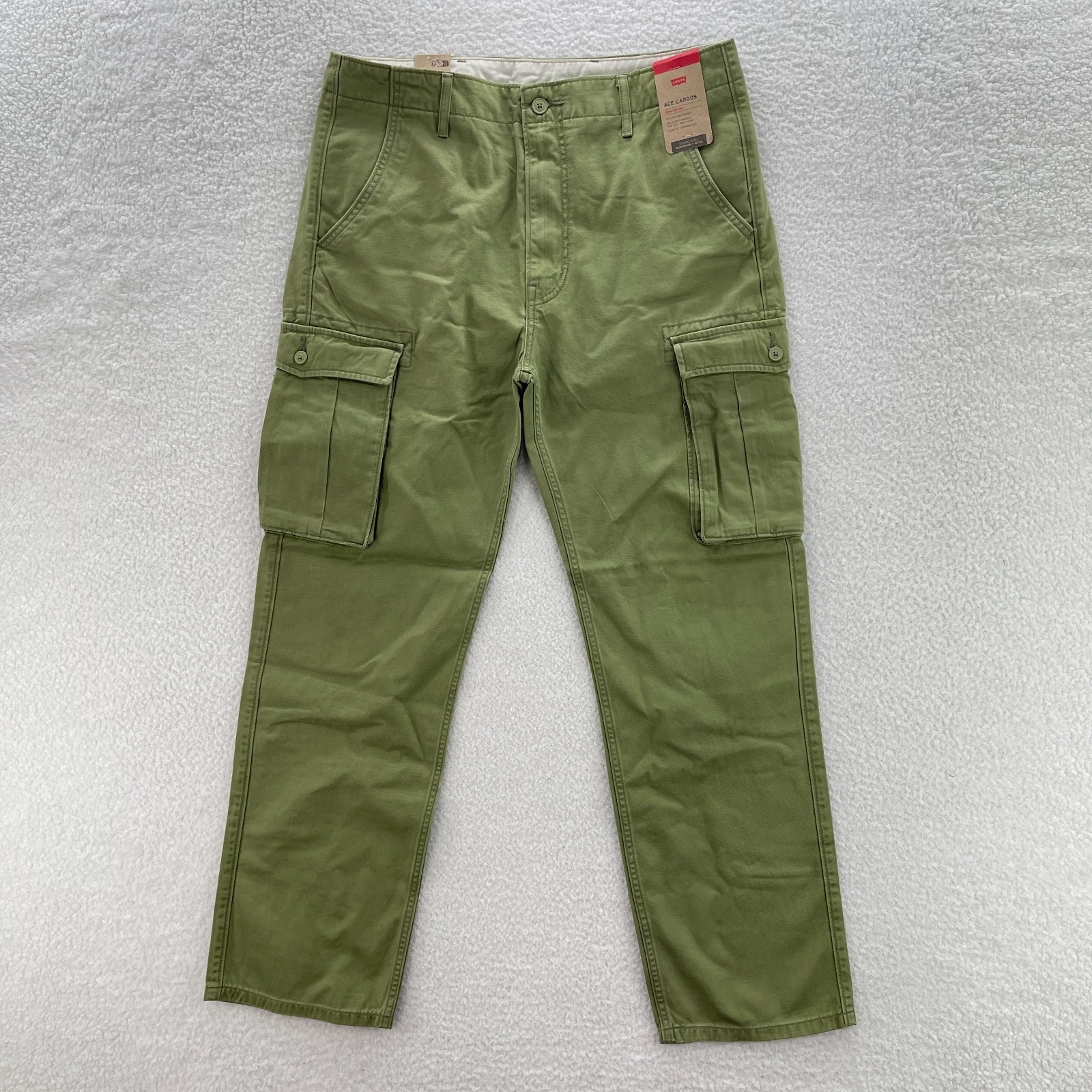 Levis Pants Mens 30x30 Green Ace Cargo Military Utility Y2K Gorpcore Paratrooper