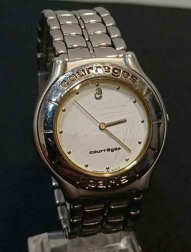 Courreges Paris X Seiko 5Y31-6A60 vintage watch