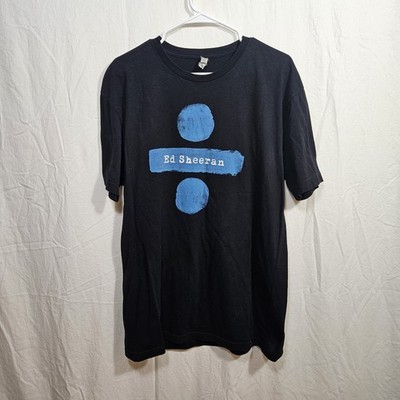 Ed Sheeran Shirt Mens Large Divide Tour Graphic Music Concert List Band Tee