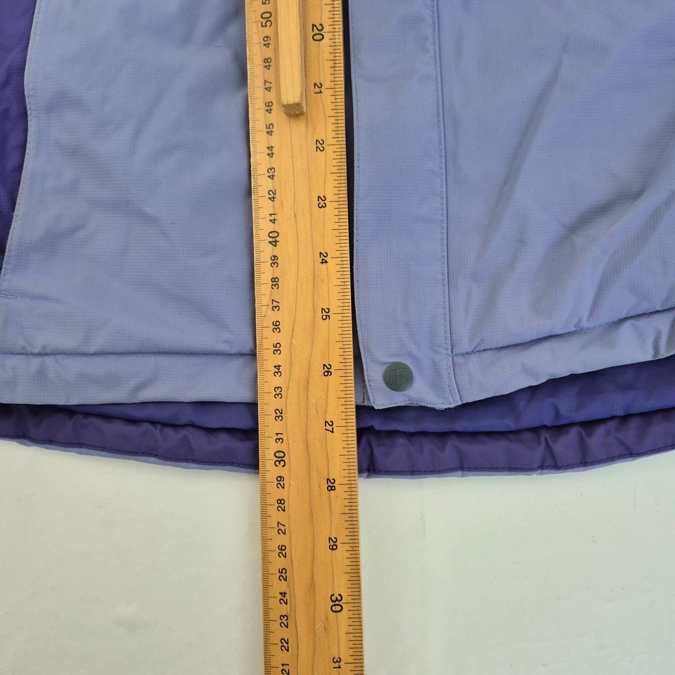 Chaqueta BERGHAUS AQ2 12 Azul Mujer Poliéster Impermeable Abrigo con Capucha Acolchado Foto 2 de 4