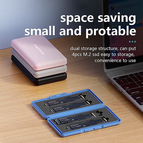Portable M.2 Hard Drive Protection Case PP Storage Case - Photo 8/16