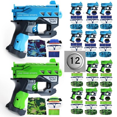Accessories for Nerf Party Supplies, Nerf Party Favors - 12 Sets. Boys Birthd...