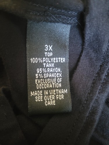 SIZE 3X AGB (NWT) Black Dual Blouse INVPV1879 - Picture 4 of 4