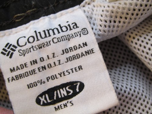 COLUMBIA Swim Trunks Shorts Men XL Beige Zip Pockets Outdoors Hiking Fishing - Picture 4 of 16