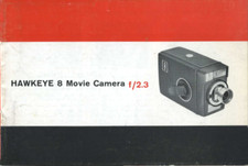 Kodak Hawkeye 8 Movie Camera f/2.3 Instruction Manual Original 1962