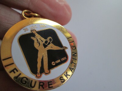 USA 1998 Olympic Souvenir Figure Skating Keychain Gold 36 USC 380