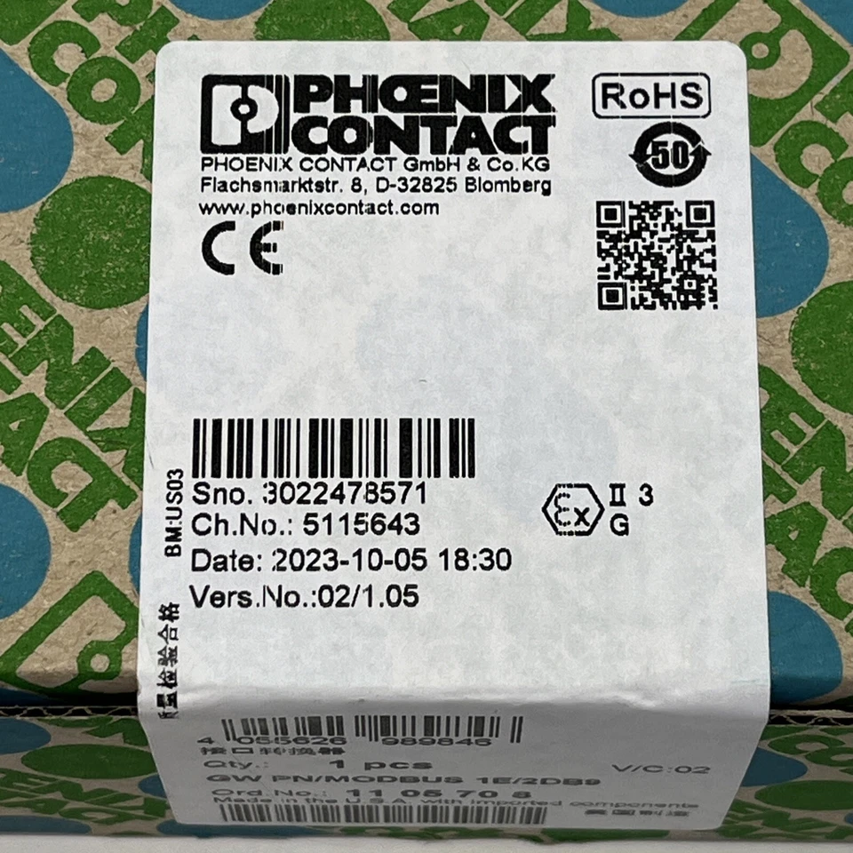 Phoenix Contact GW PN/MODBUS 1E/2DB9 Interface Converter 1105708 | NEW - Image 2 of 4