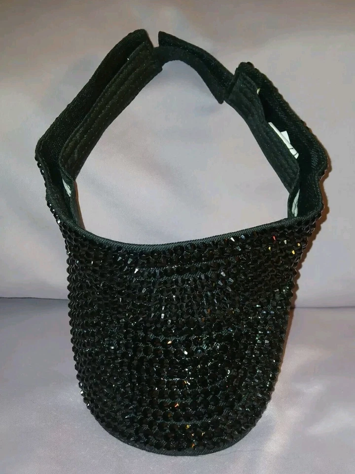 Parasol ajustable de ala ancha con estrás de vidrio Foto 2 de 4