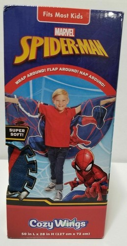 Cozy Wings Marvel Spider-Man Winged Throw Blanket Wrap BRAND NEW & FREE SHIPPING - Picture 4 of 6
