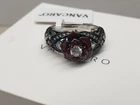 Vancaro Vintage Rose Ring For Women In 925 Sterling Silver