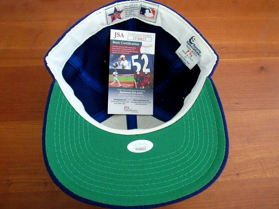 BILLY WILLIAMS #26 HOF 1987 CHICAGO CUBS SIGNED AUTO VTG WOOL CAP HAT JSA BEAUTY - Image 3 of 3