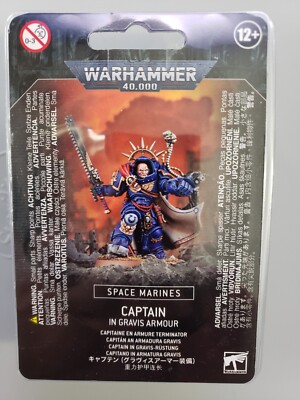 Games Workshop Warhammer 40k Space Marines Captain in Gravis Armour NIB Sealed