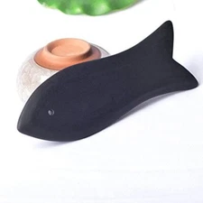Fish Shape Bian Stone Gua Sha Scraper Body Face Acupuncture Therapy Massage Tool