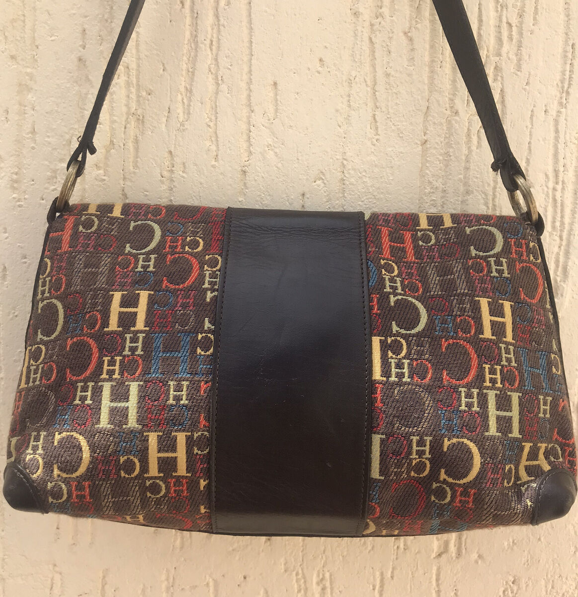 Carolina Herrera bags Monograme Canva Leather CH Multicolor Carolina Herrera bags Monograme Canva Leather CH Multicolor