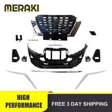 New Complete Front Bumper Cover Kit w/ Grille & Molding For 21-23 Nissan Kicks