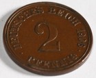 Münze Deutsches Reich Kaiserreich 2 Pfennig 1906 A — photo 7