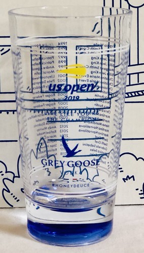 Nuevo vaso US Open 2019 Copa Tenis Gris Ganso Vodka Miel Deuce Champions Nueva York - Imagen 8 de 12