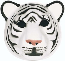 NEW Soft Foam White Tiger Character Mask 28cm x 30cm
