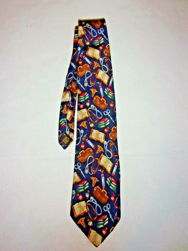 Alynn Is There a Doctor In The House 100% silk necktie