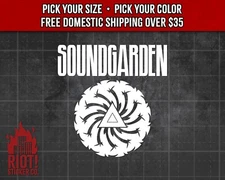 Soundgarden Decal for Car Band Logo Sticker for Laptop Grunge Alternative