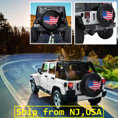 255/70R16 Spare Wheel Cover 16'' American Map Trailer Camper Offroad Vehicle 4WD