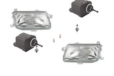 Scheinwerfer passend für Opel Astra F 09/94-09/98 Leuchtmitt. Li Re + Stellmotor