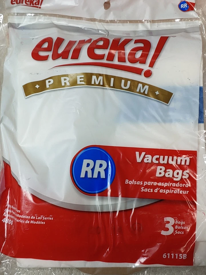 (5) Eureka Premium RR Style Vacuum Bag NEW 3 Per Bag Series 4800  61115A 15BAGS - Image 2 of 4