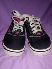 Girls Heelys Pro 20 Size Youth Size 1 Black/Pink Wheeled Sneakers Skate Athletic