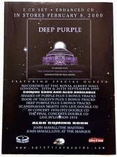 DEEP PURPLE~IN CONCERT WITH THE LONDON SYMPHONY ORCHESTRA~2000 ALBUM PROMO AD