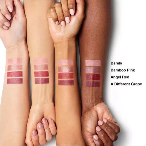 Clinique Kisses Lippenstifte 4er Set ~ kaum, Bambus rosa, Engel rot, verschiedene Traube - Bild 5 von 5