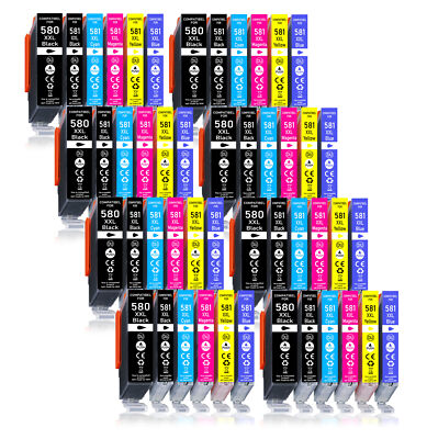 48 Druckerpatronen PGI580 CLI581 für Canon TS9155