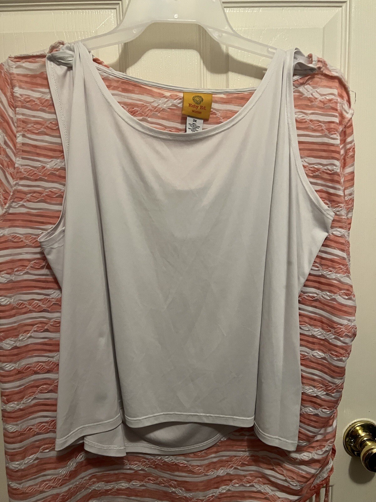 RUBY RD LADIES PLUS ORANGE WHITE STRIPED STRETCH … - image 15