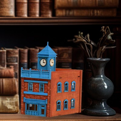 1:72 Maßstab Architektur Modellbausätze 3D Holzpuzzle Szene zum Selbermachen Gebäude für