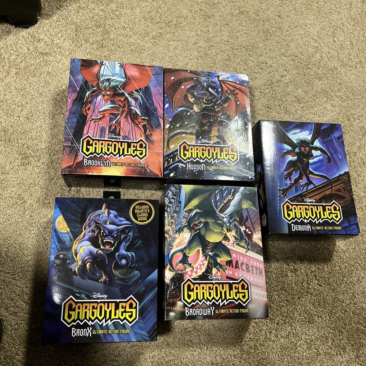 NECA Gargoyles Brooklyn Hudson Bronx Broadway Demona Lot Of New Sealed  Boxes