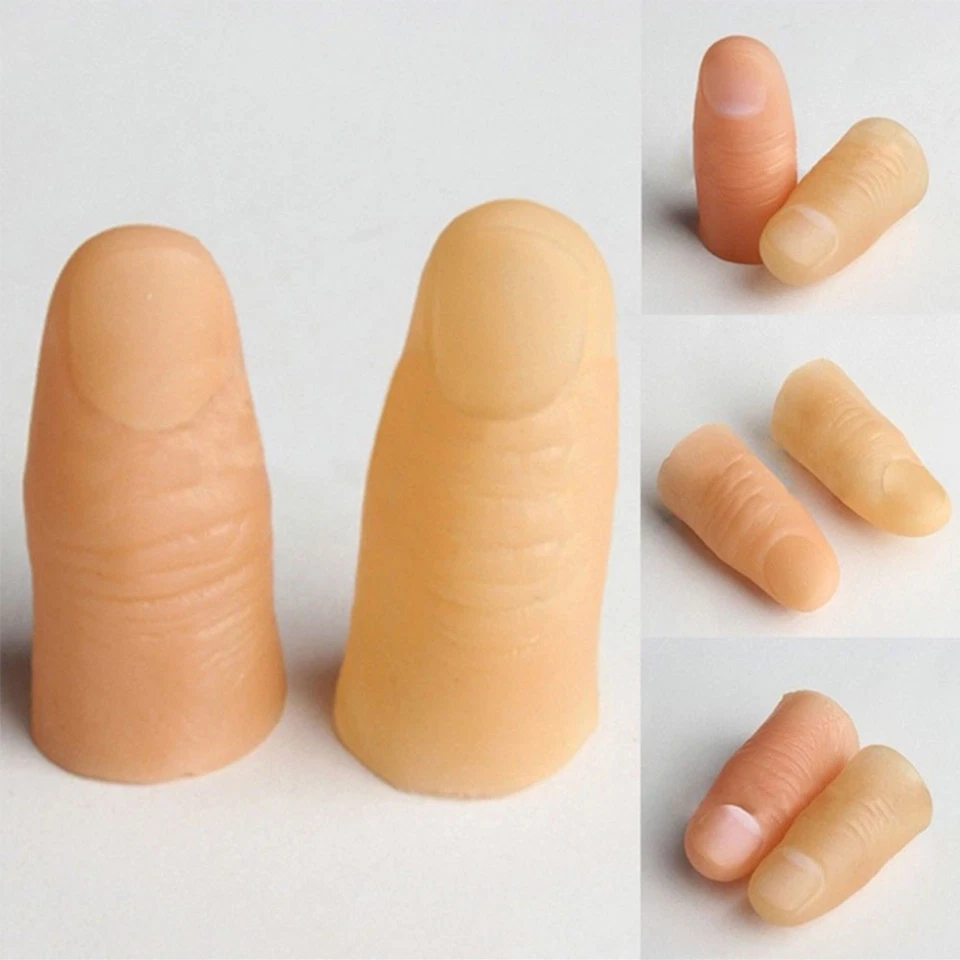 2stk Zauber Finger Daumen Zauberfinger Magic Magie Zaubertrick Daumenspitze S/L - Bild 4 von 4