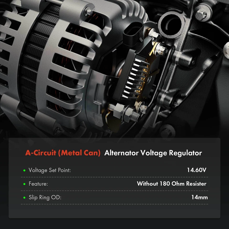 Regulador alternador para VW Passat Golf Beetle BMW E36 323i Audi A8 Saab 9-3 9-5 Foto 2 de 4