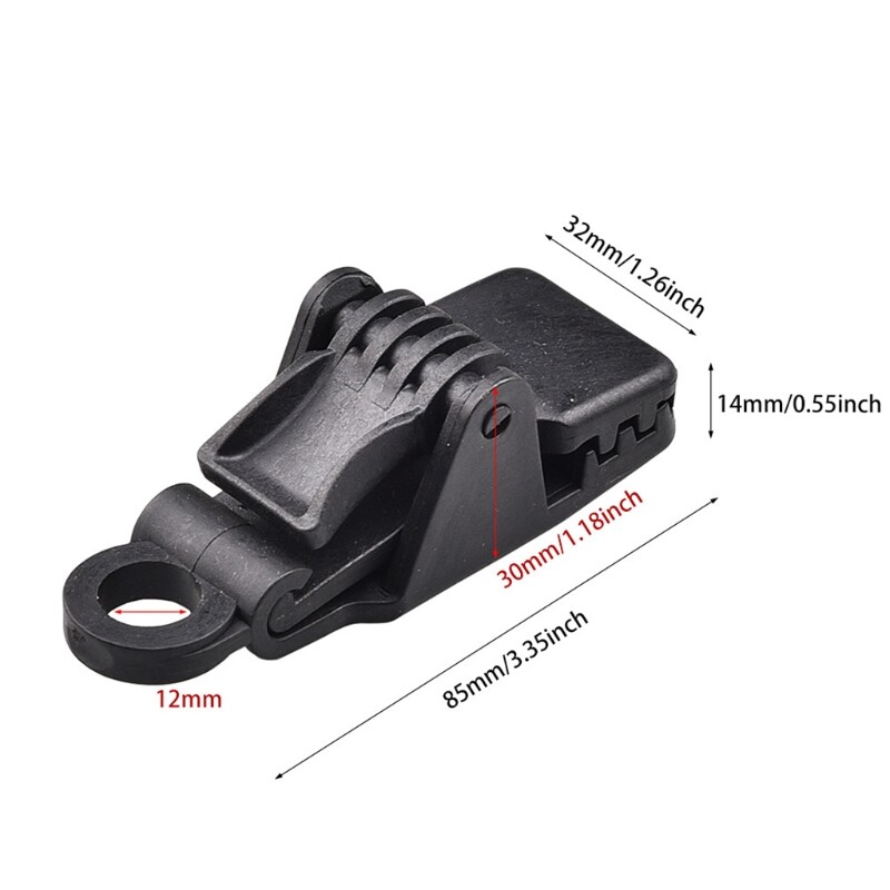 5 Pcs Tarp Clips with Carabiner Heavy Duty PressLock Grip Awning