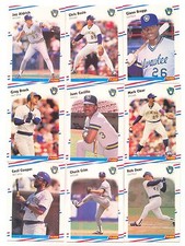 1988 Fleer Milwaukee Brewers Complete Team Set! Robin Yount Paul Molitor ++