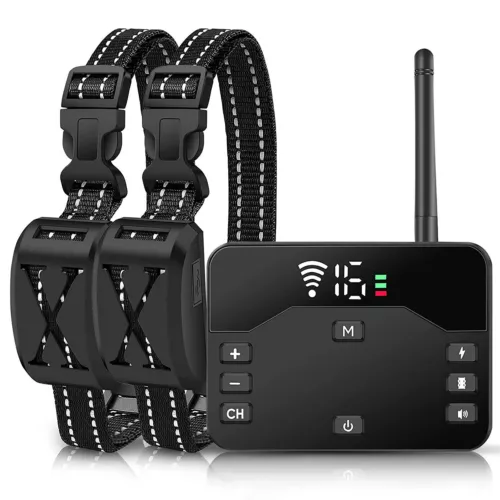 Recinzione Elettrica per Cani 2 in 1 Wireless Recinzione per Cani Collare Sistema di Contenimento per Animali Domestici - Foto 4 di 68