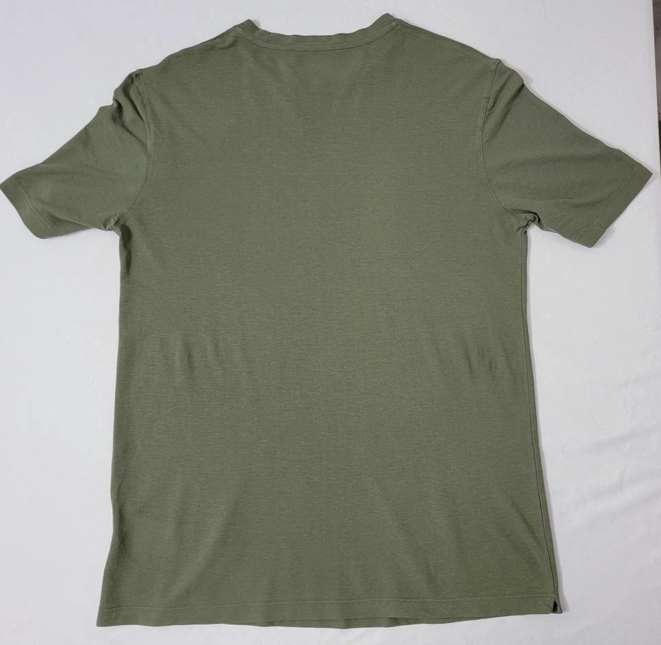 Lardini Men's Soft Cotton Short sleeves Green Tee - Size 52/XL - NEW Foto 3 de 4