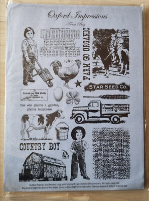 OXFORD IMPRESSIONS Stempelplatte - Farm Boy 