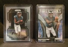 DeVonta Smith ROOKIE Pair (2) 2021 Panini Prizm 21 Fireworks NFL Football Cards