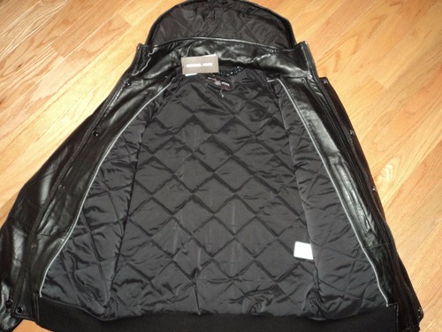 NWT $995.00 Michael Kors Hooded Leather Jacket sz M - Picture 6 of 8