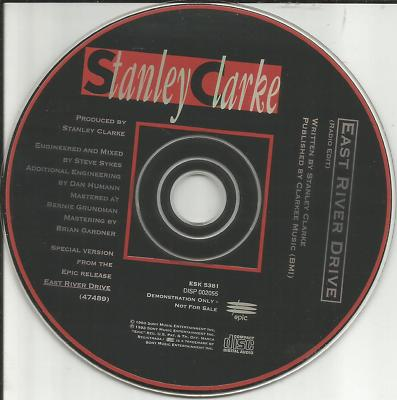 #ad STANLEY CLARKE East River Drive w RARE RADIO EDIT PROMO CD Single 1993 USA MINT $24.99